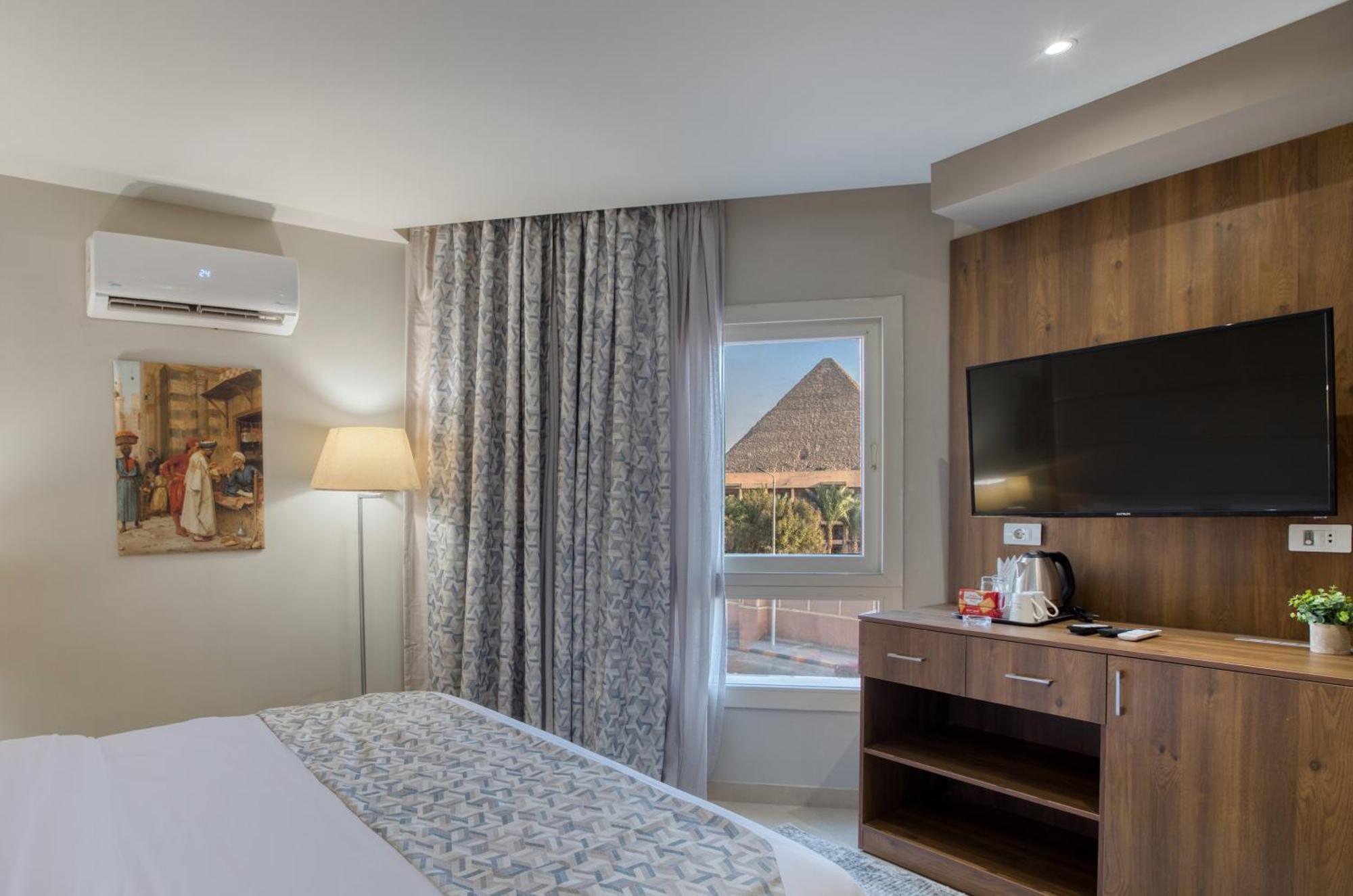 Nozol Pyramids Hotel And Spa Kafrat al Jabal Exterior foto
